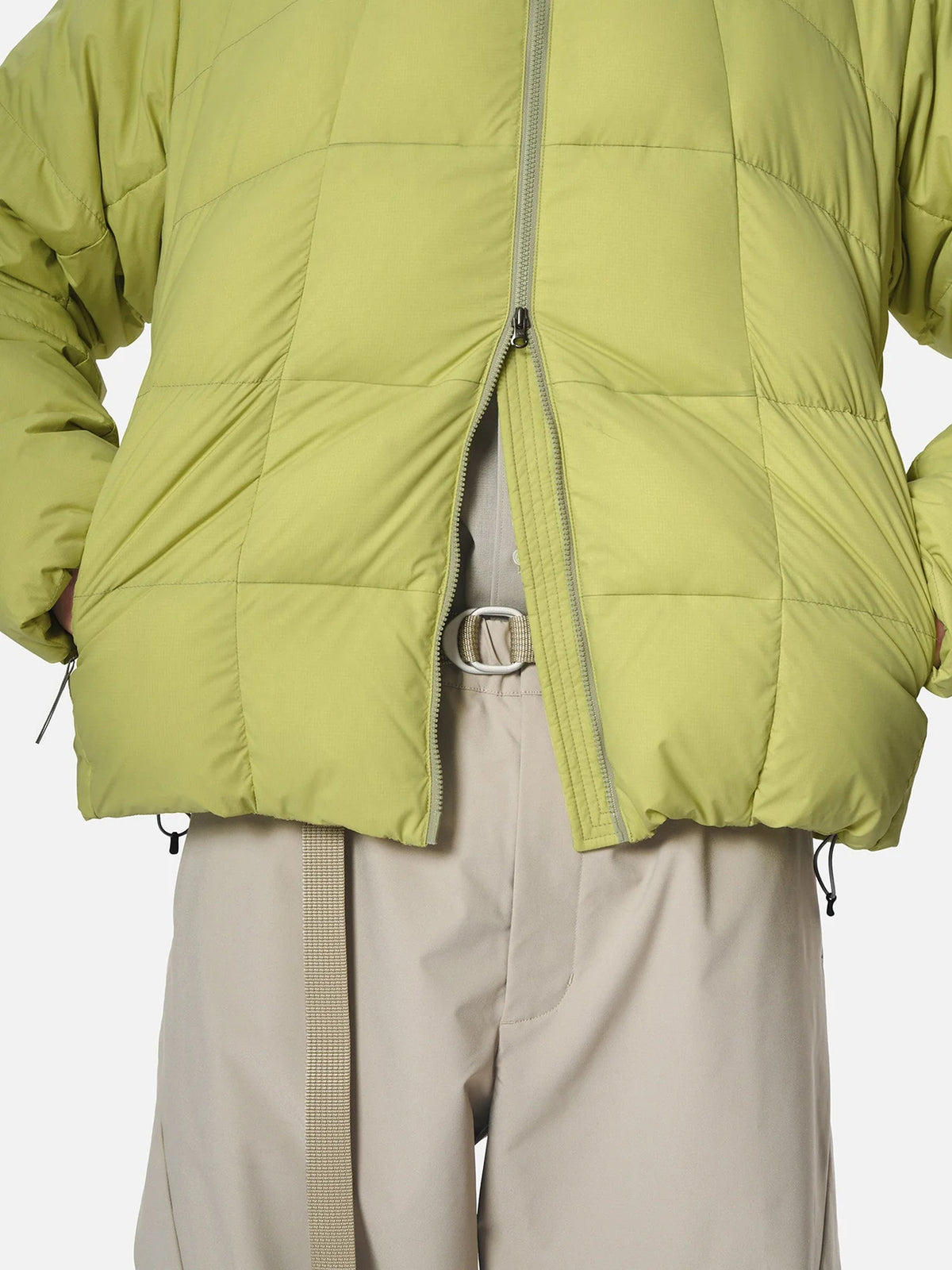 GRIDDED DOWN JACKET