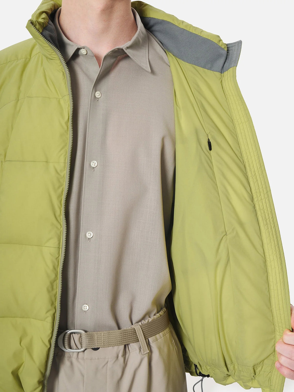 GRIDDED DOWN JACKET