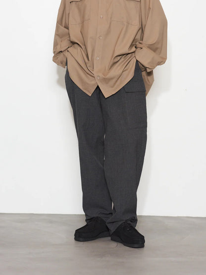 TECH WOOL ONE SIDE CARGO PANTS