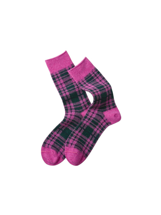 CHECK PATTERN MERINO SOCKS