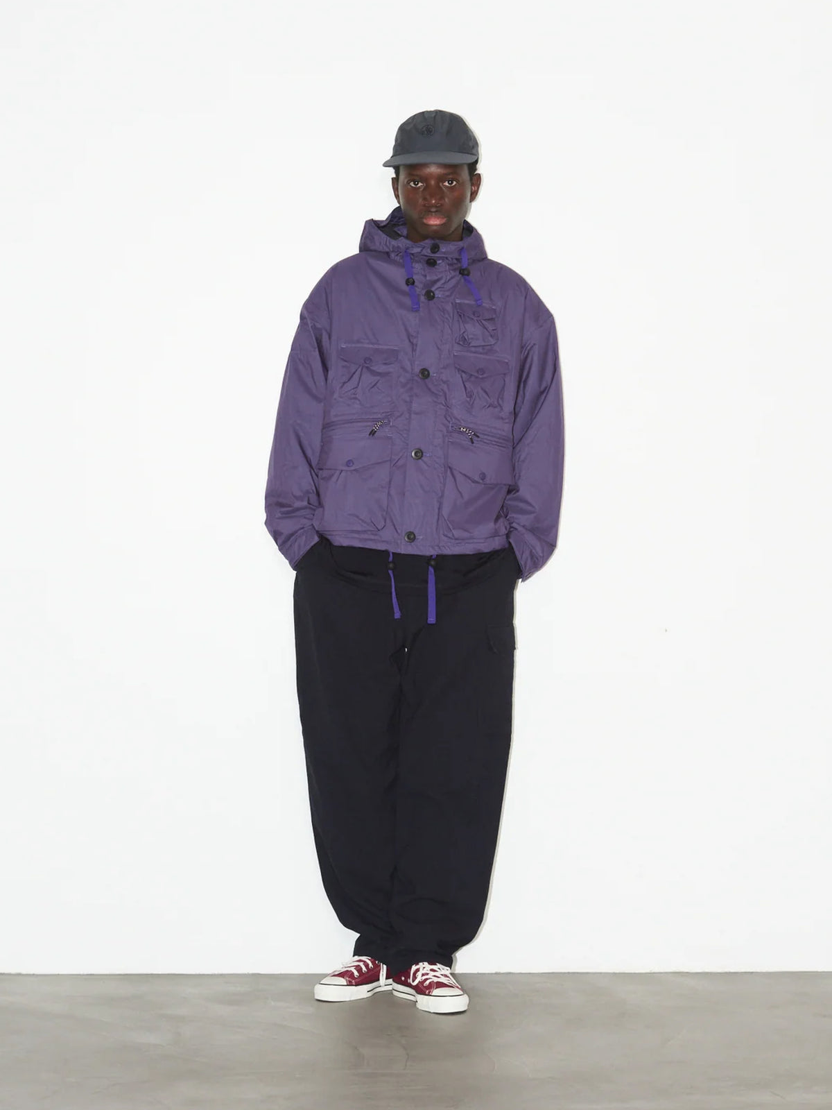 TECH WOOL ONE SIDE CARGO PANTS