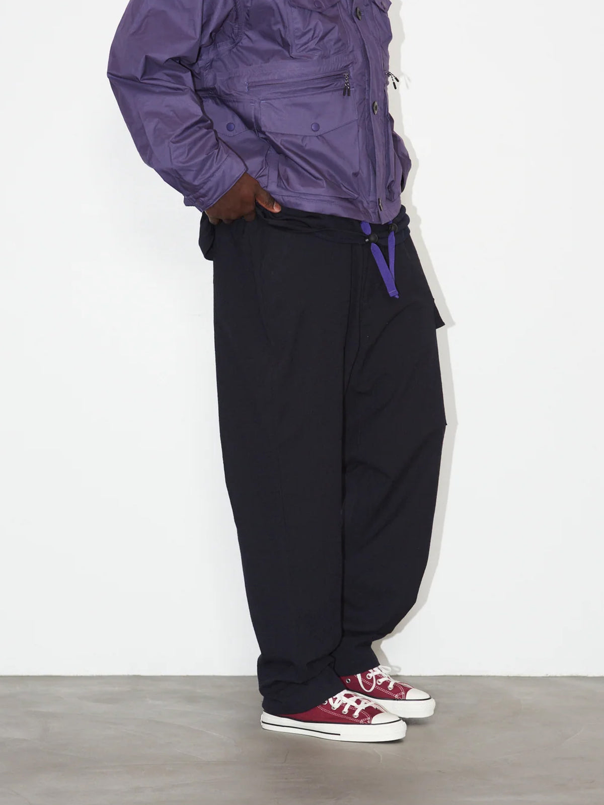 TECH WOOL ONE SIDE CARGO PANTS