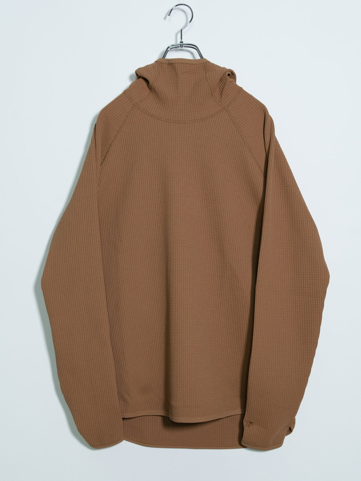 Waffle Knit Long Sleeve Hoodie