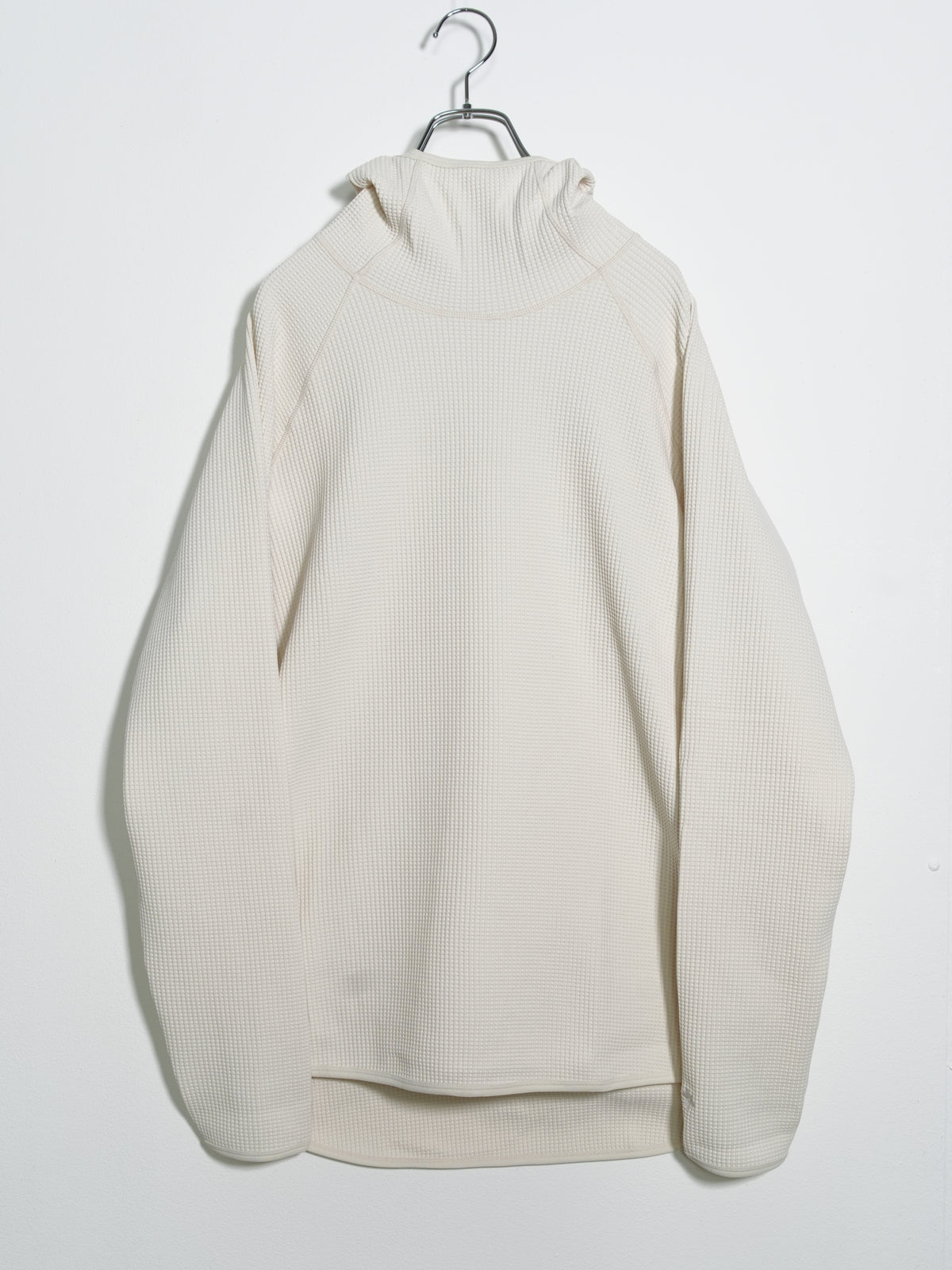 Waffle Knit Long Sleeve Hoodie
