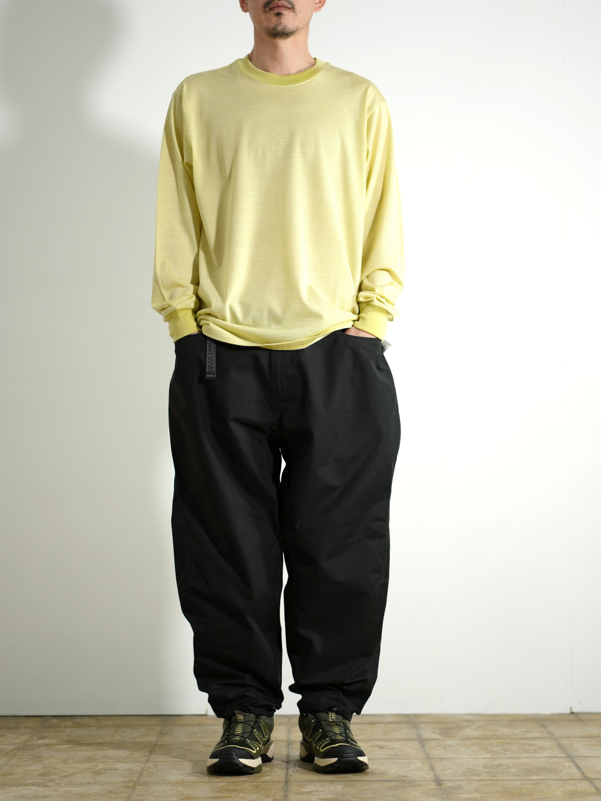 high count cloth wide pants