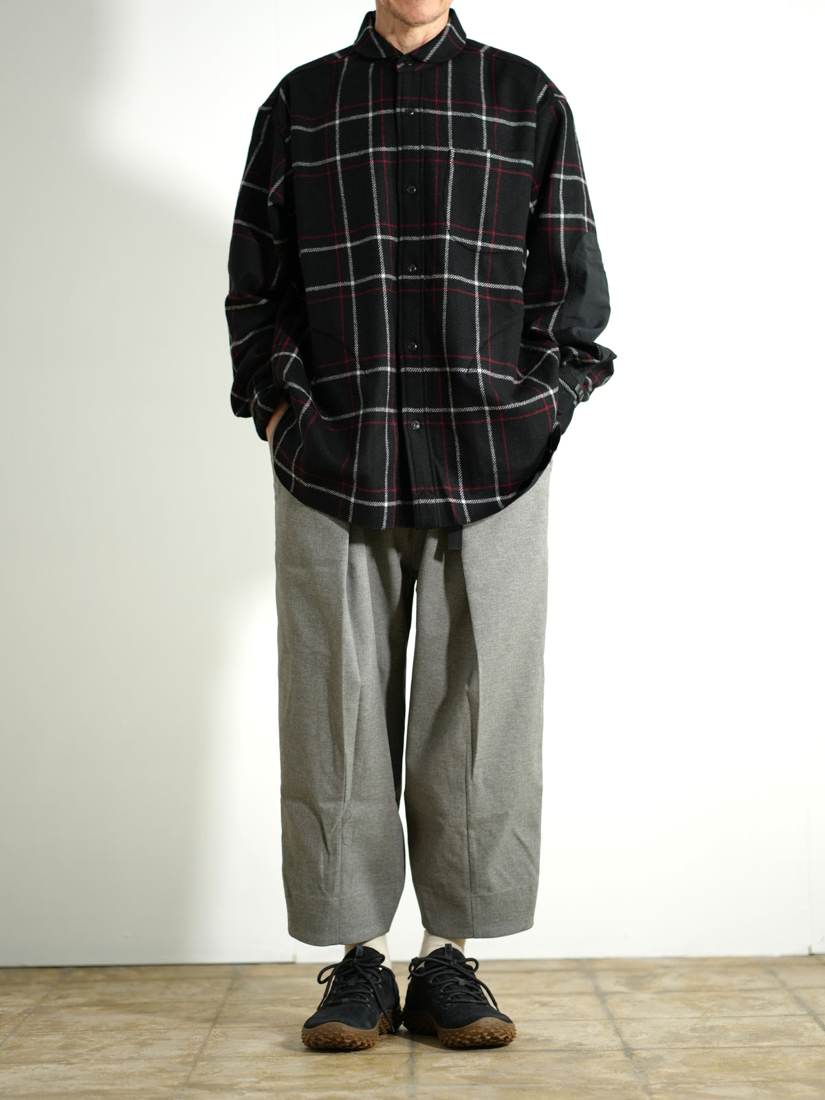 Tech Wool Cropped Easy Pants