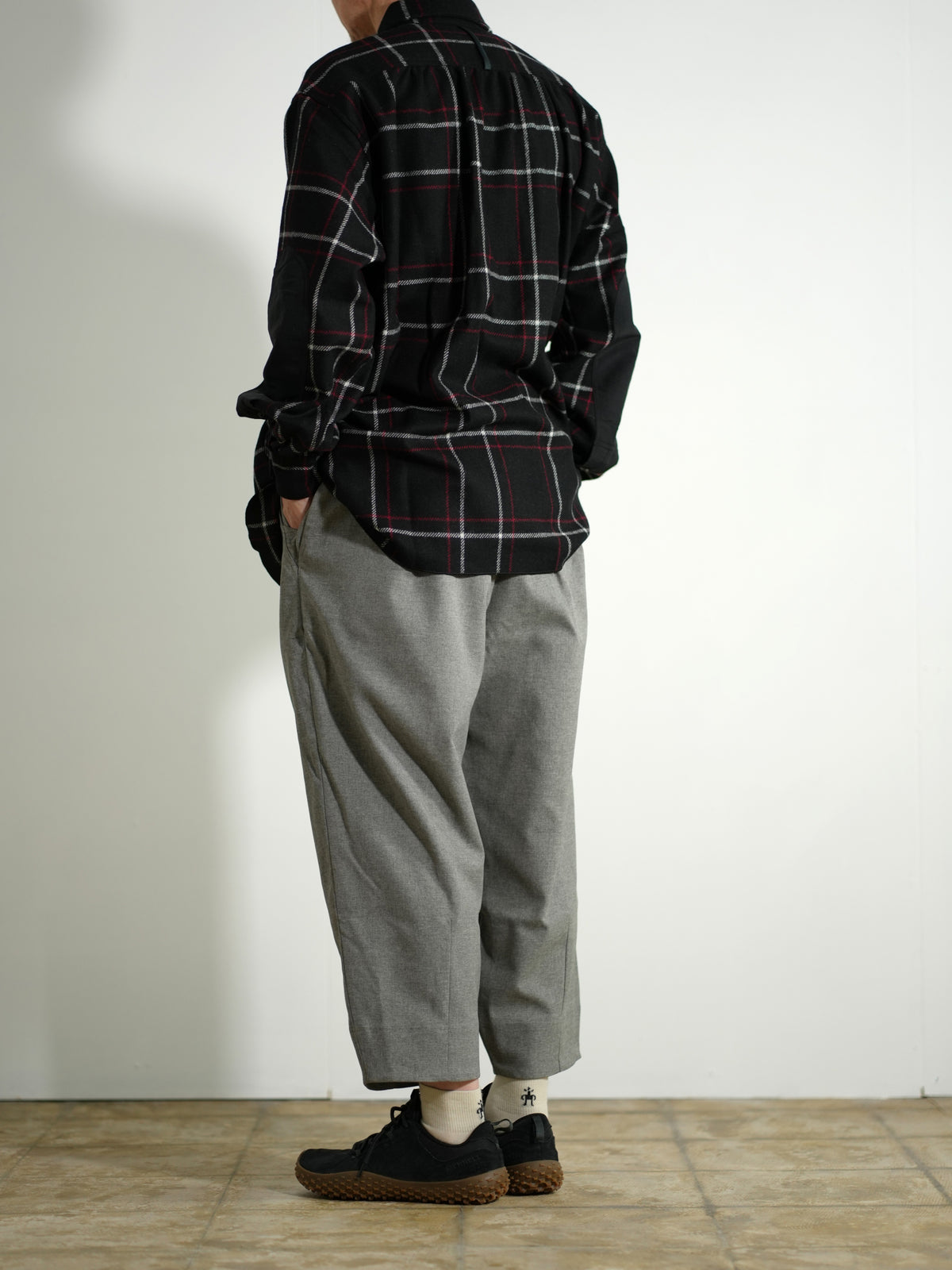 Tech Wool Cropped Easy Pants