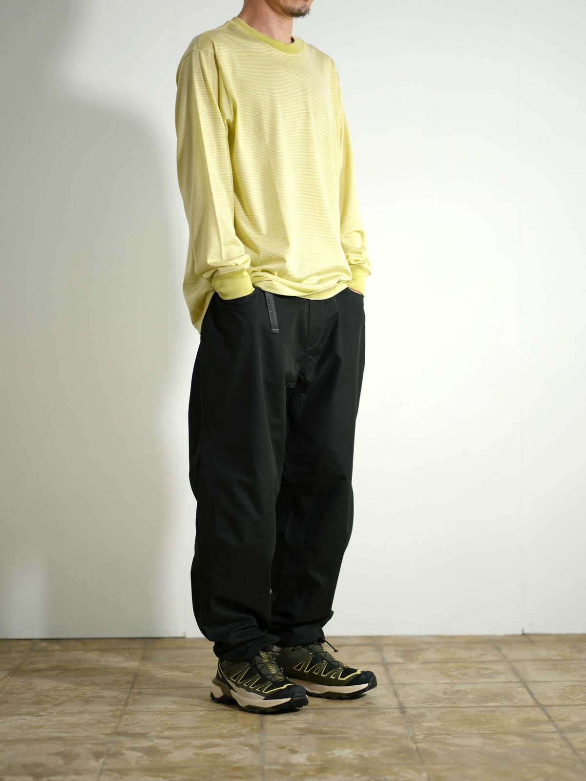 high count cloth wide pants