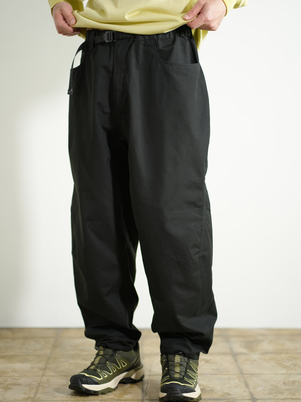 high count cloth wide pants