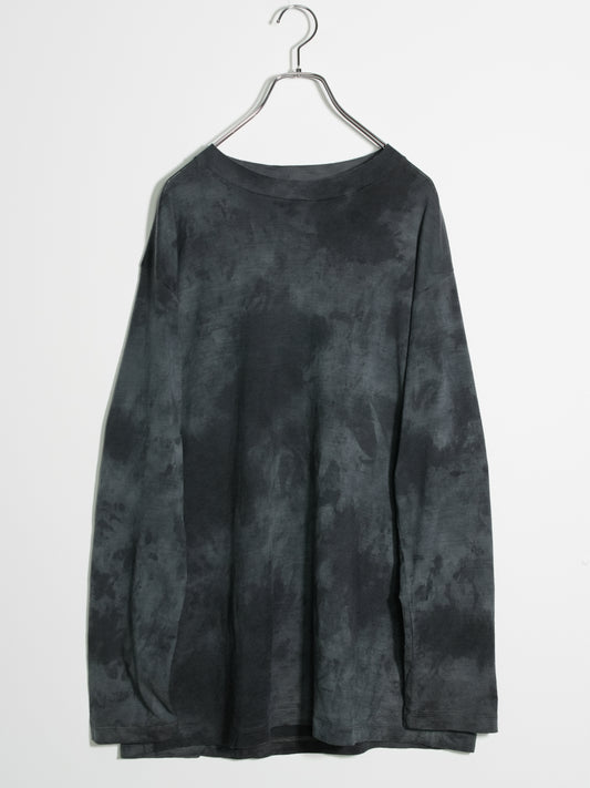 Melino Wool Long Sleeve T-shirt Uneven Dye