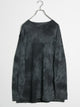 Melino Wool Long Sleeve T-shirt Uneven Dye