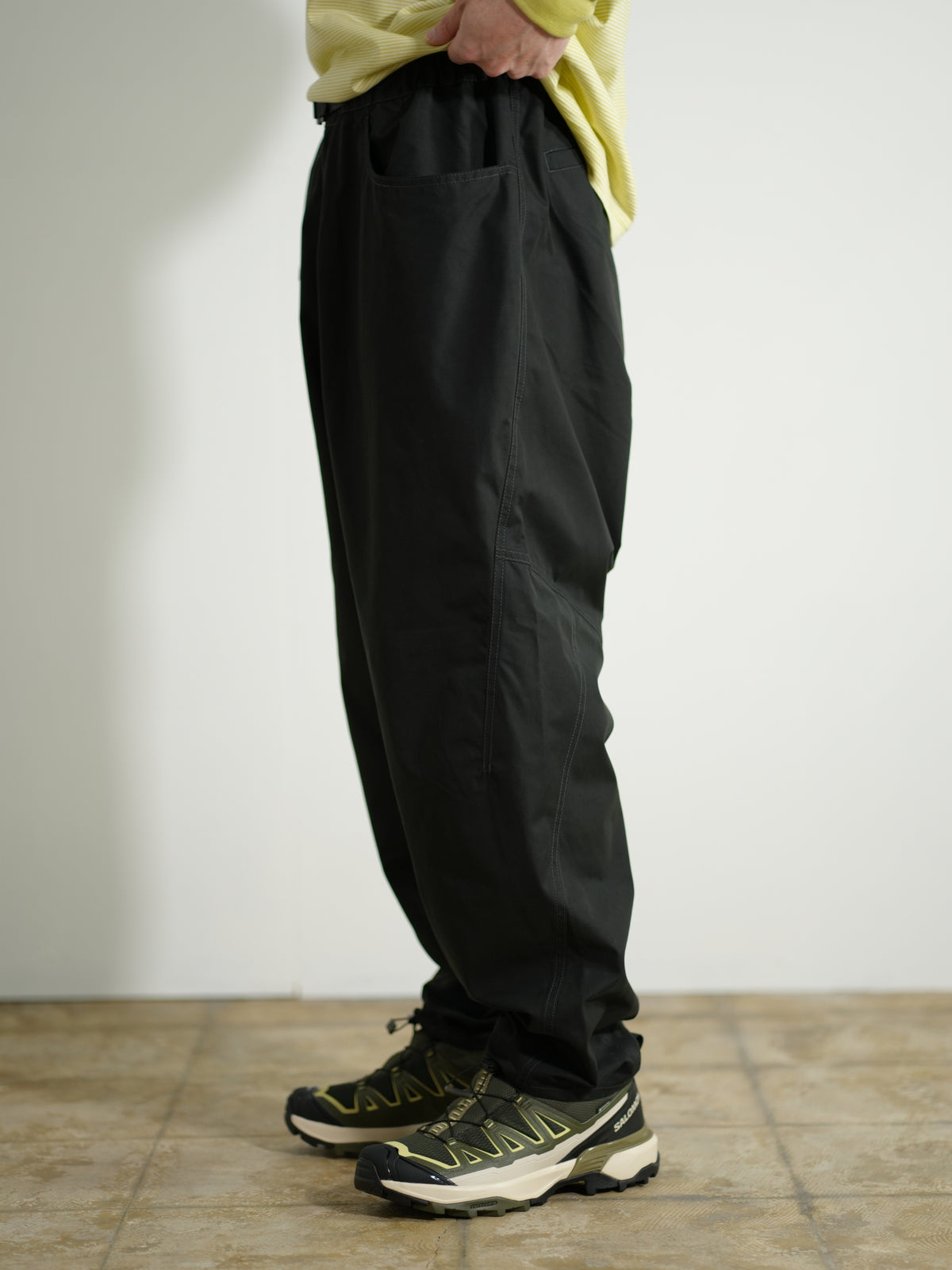 high count cloth wide pants