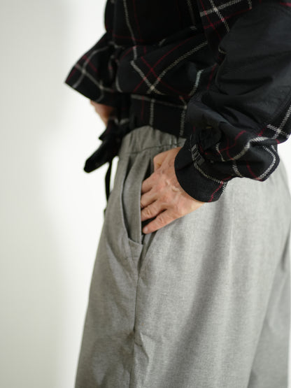 Tech Wool Cropped Easy Pants