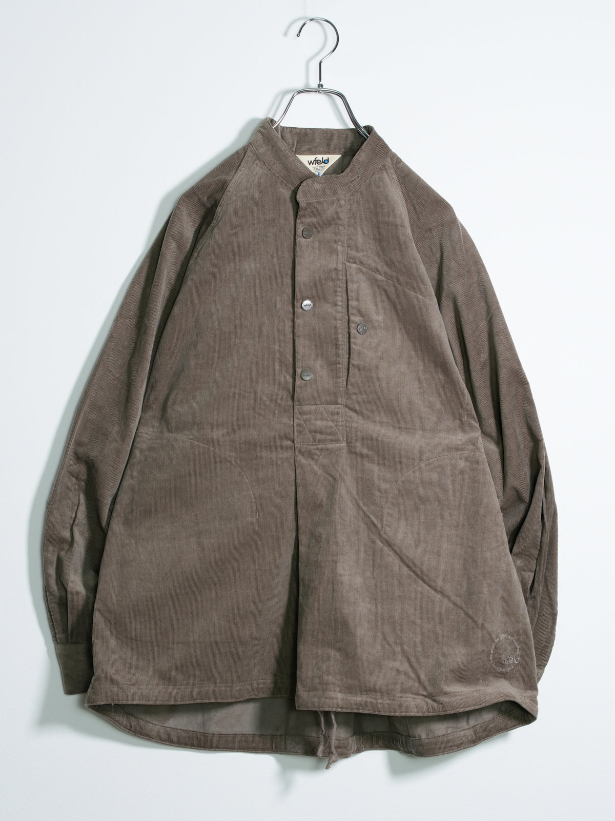 Corduroy Stand-Collar Shirt