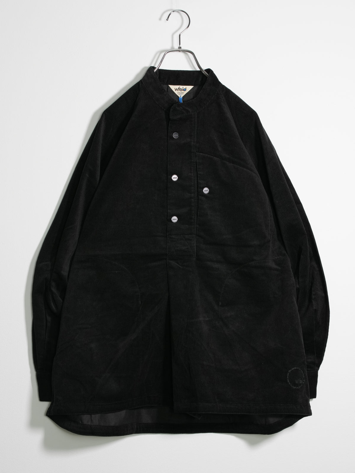 Corduroy Stand-Collar Shirt