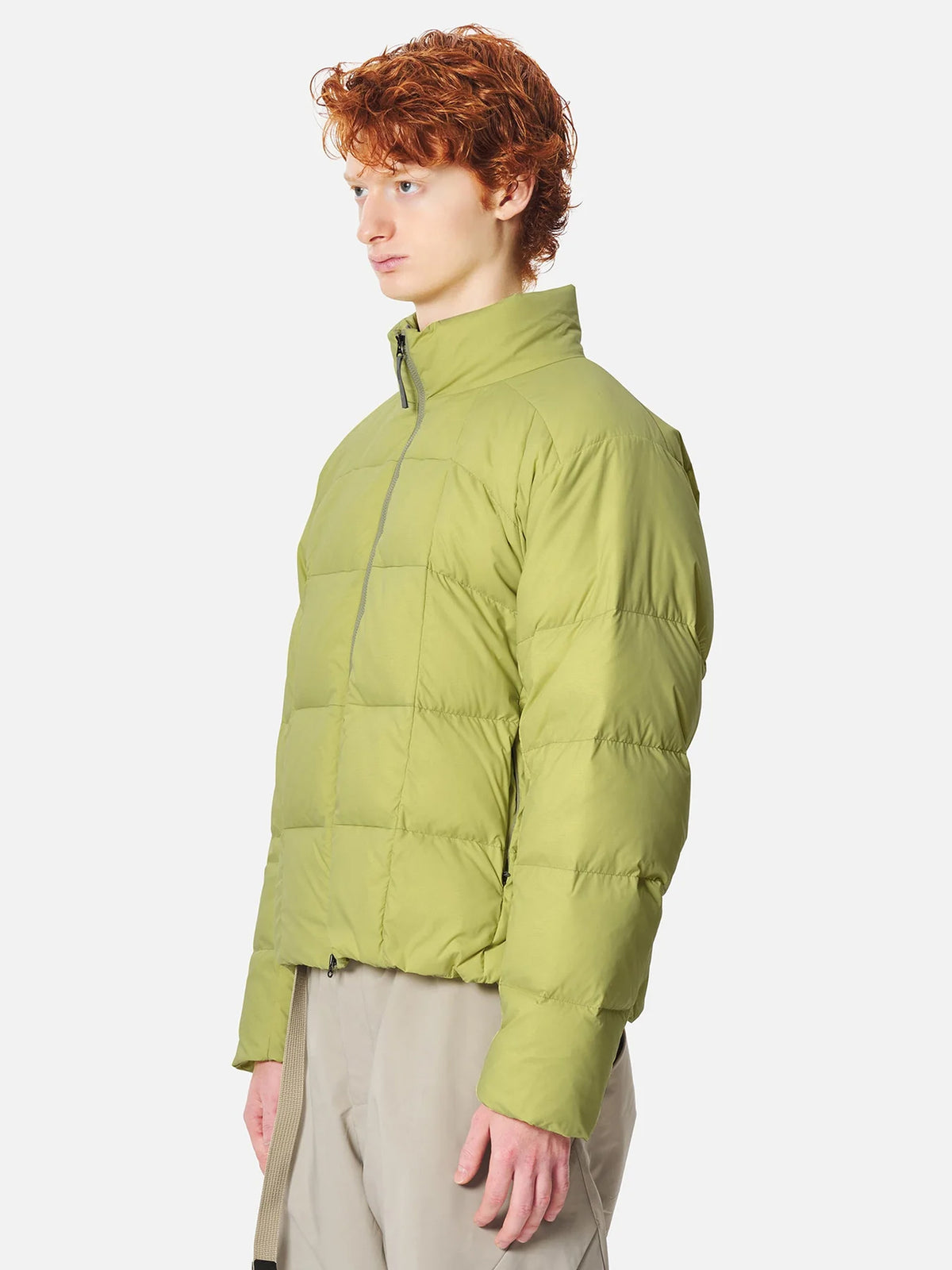 GRIDDED DOWN JACKET