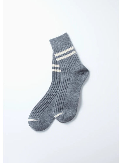 MERINO LAMBS WOOL STRIPE SOCKS