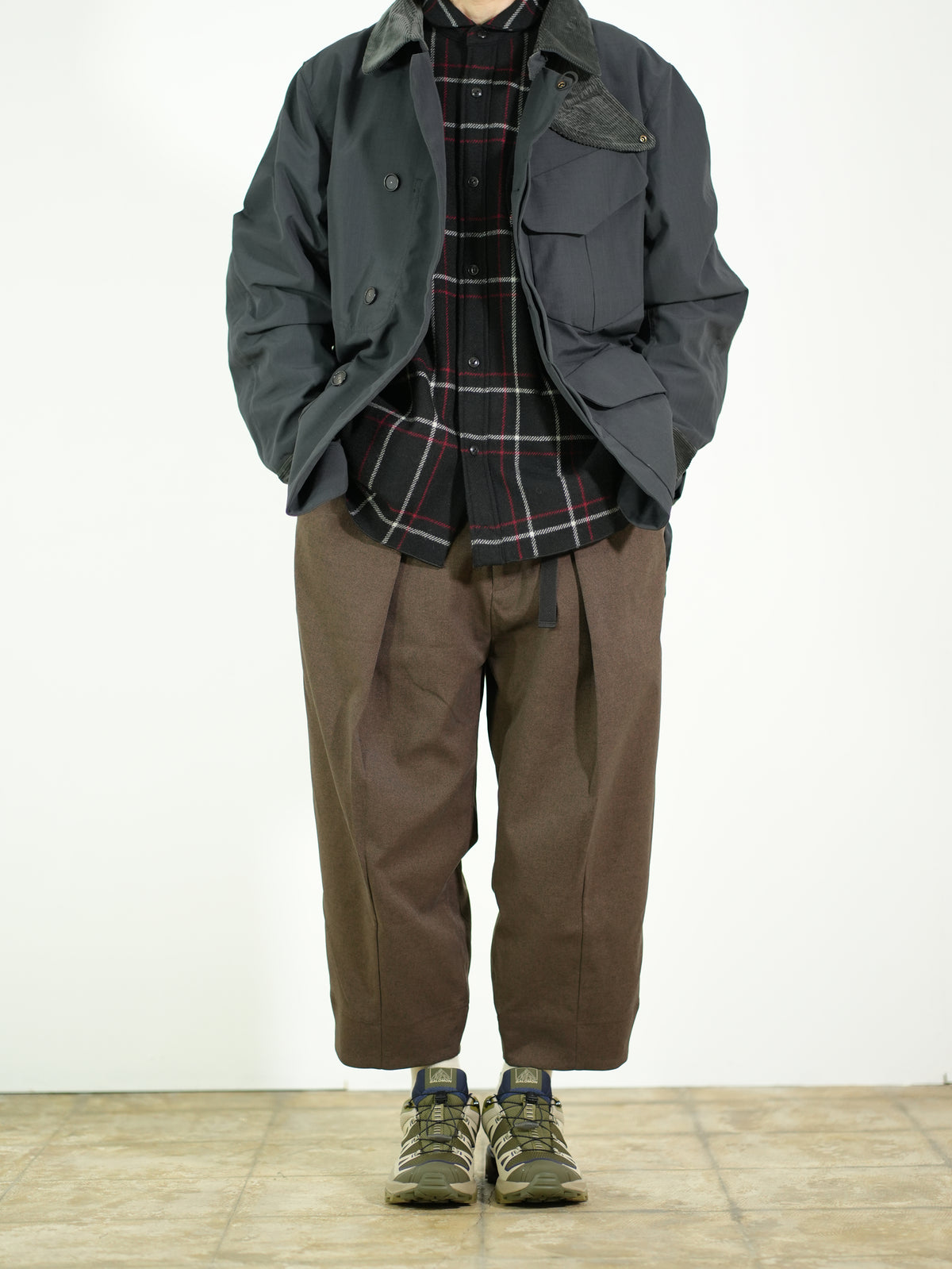 Tech Wool Cropped Easy Pants