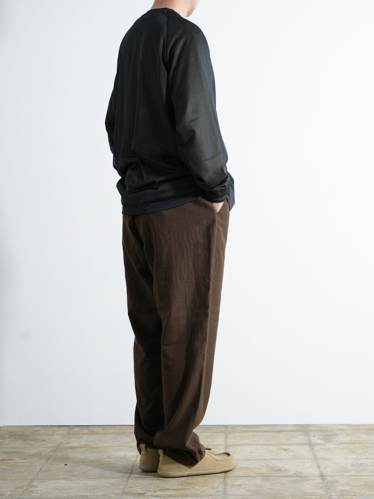 TECH WOOL ONE SIDE CARGO PANTS