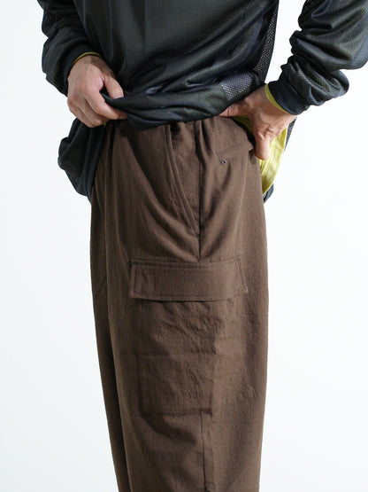 TECH WOOL ONE SIDE CARGO PANTS