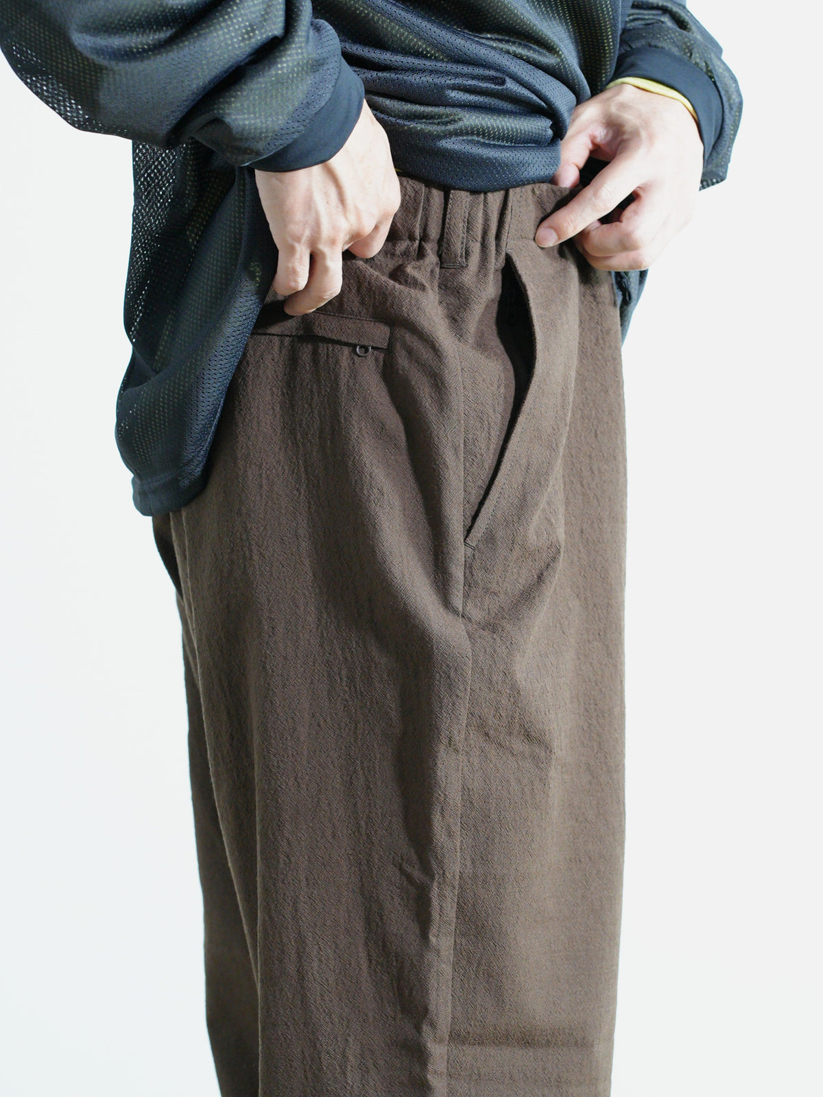 TECH WOOL ONE SIDE CARGO PANTS