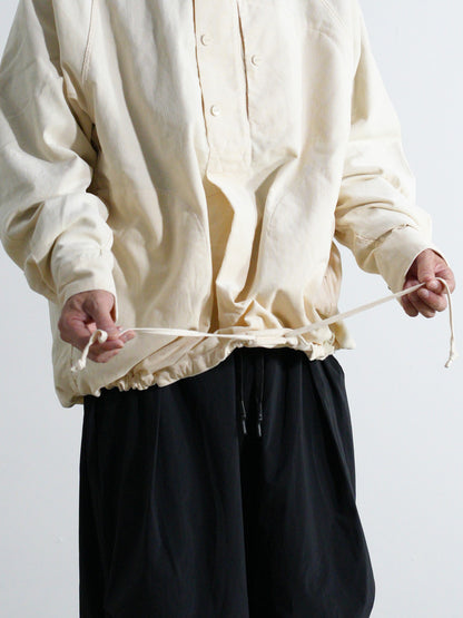 Corduroy Stand-Collar Shirt