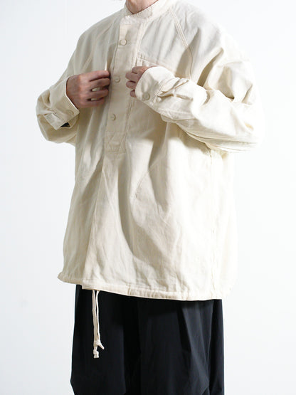 Corduroy Stand-Collar Shirt