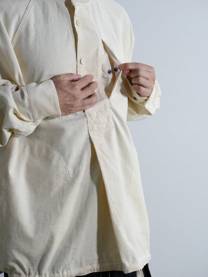 Corduroy Stand-Collar Shirt