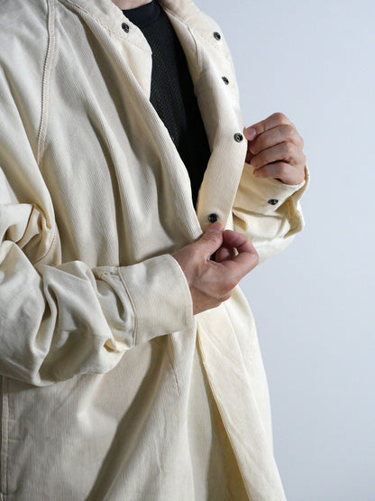 Corduroy Stand-Collar Shirt