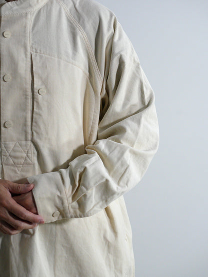Corduroy Stand-Collar Shirt