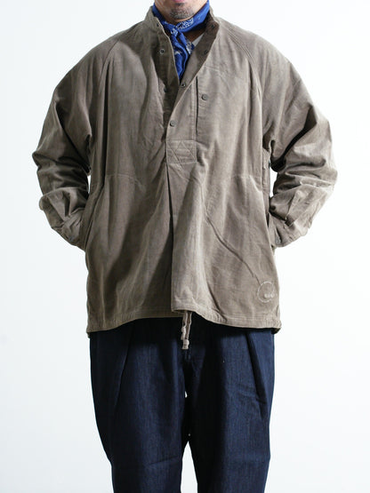 Corduroy Stand-Collar Shirt