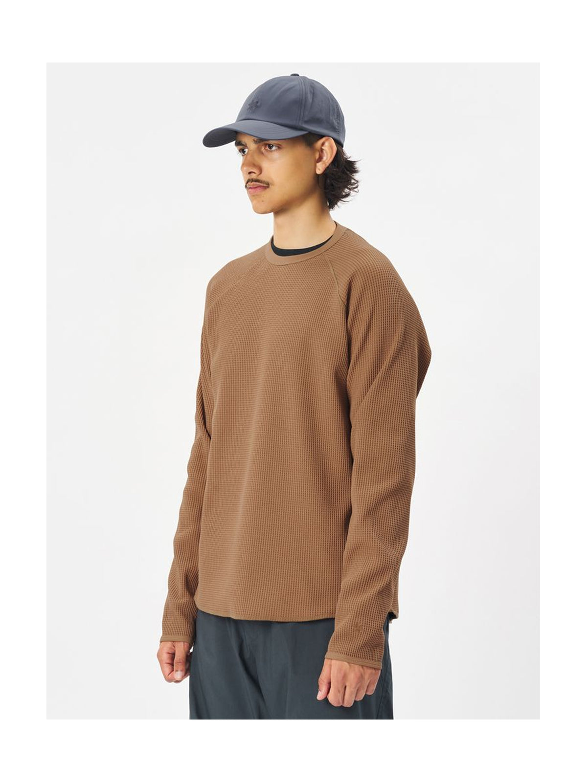 ワッフルライトロングスリーブティーシャツ