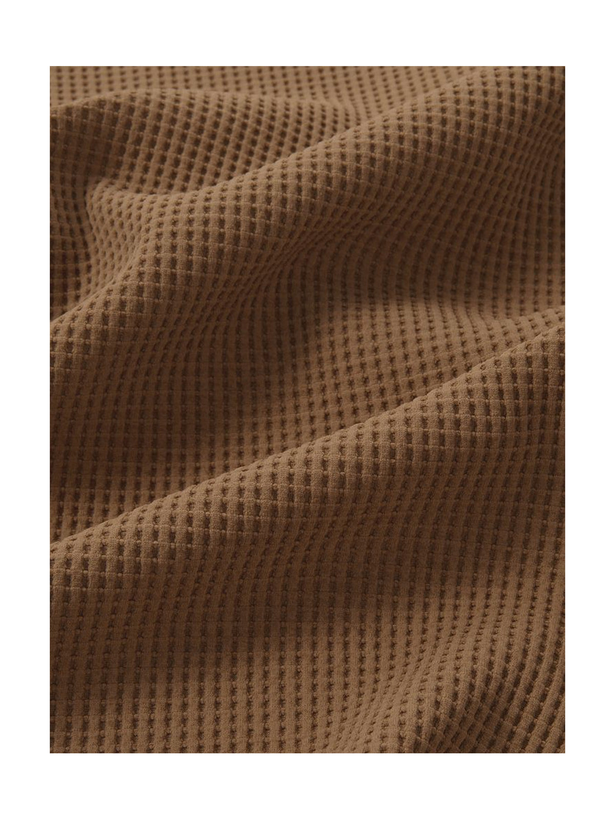 Waffle Knit Long Sleeve Hoodie
